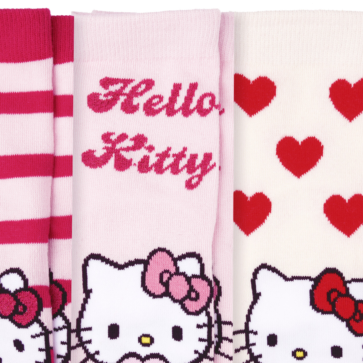 3 Paar Hello Kitty Socken im Set