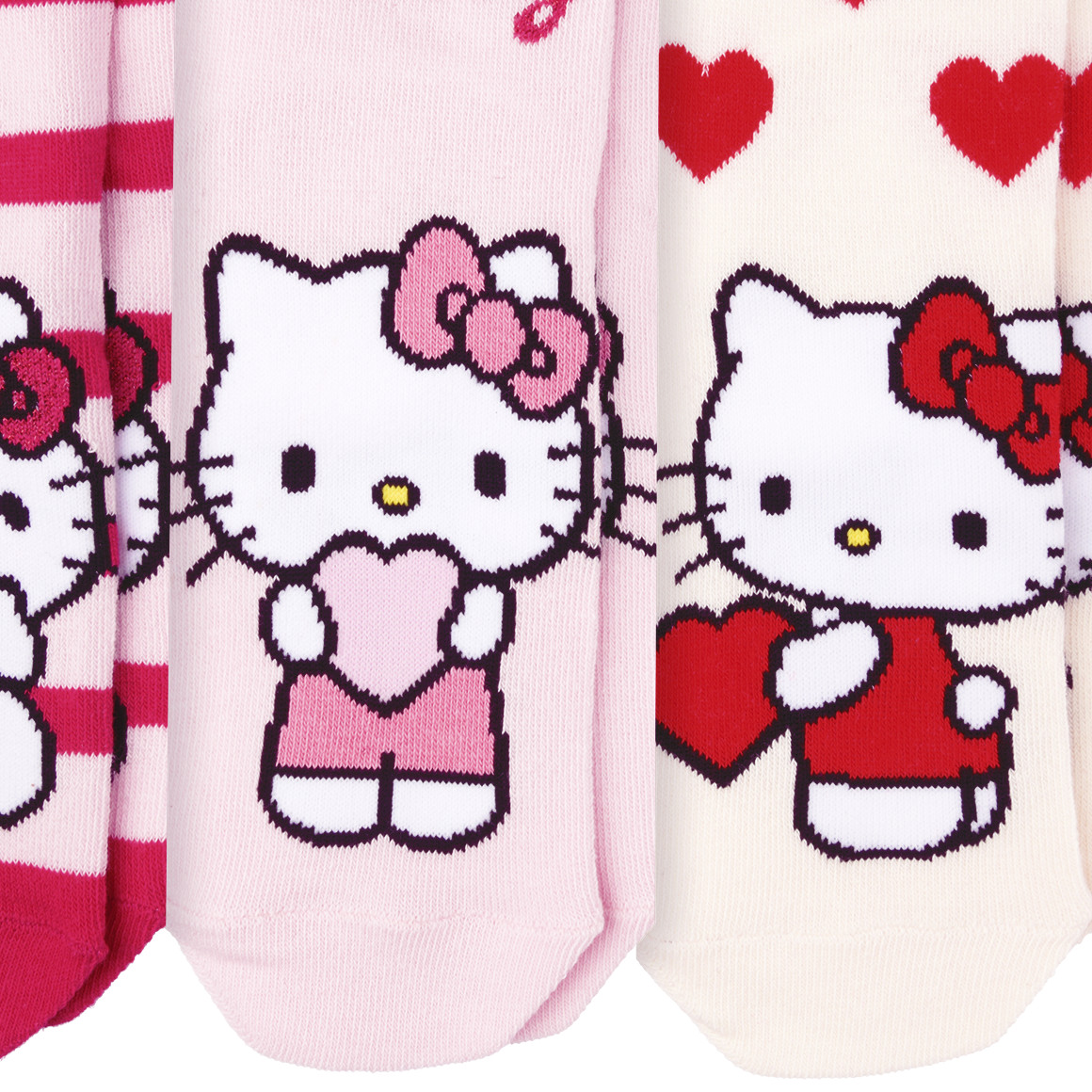 3 Paar Hello Kitty Socken im Set