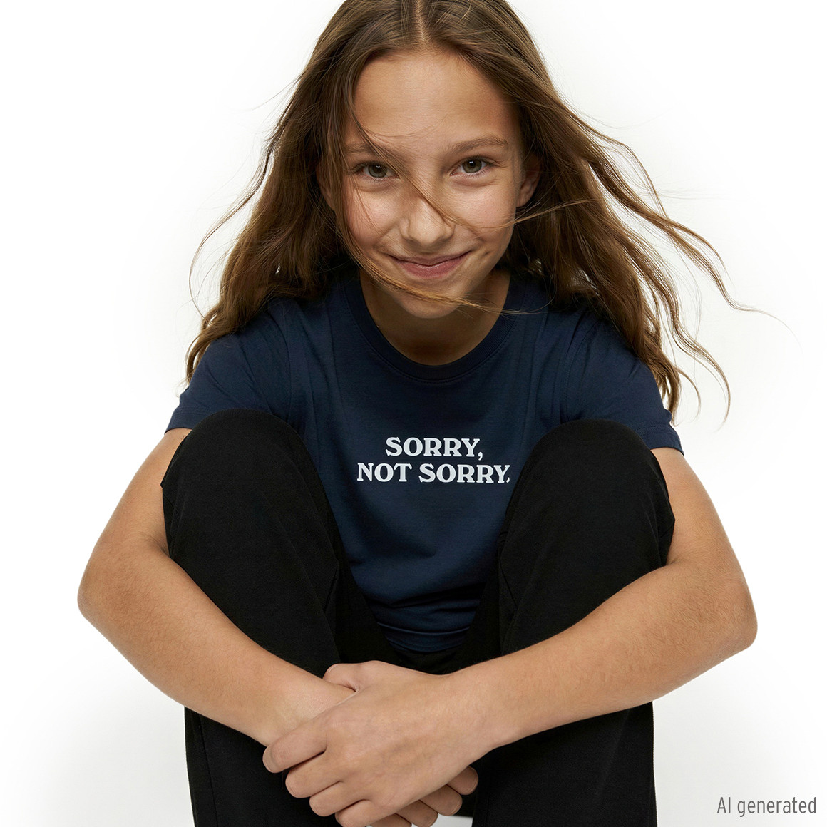 Mädchen T-Shirt mit Rücken-Motiv