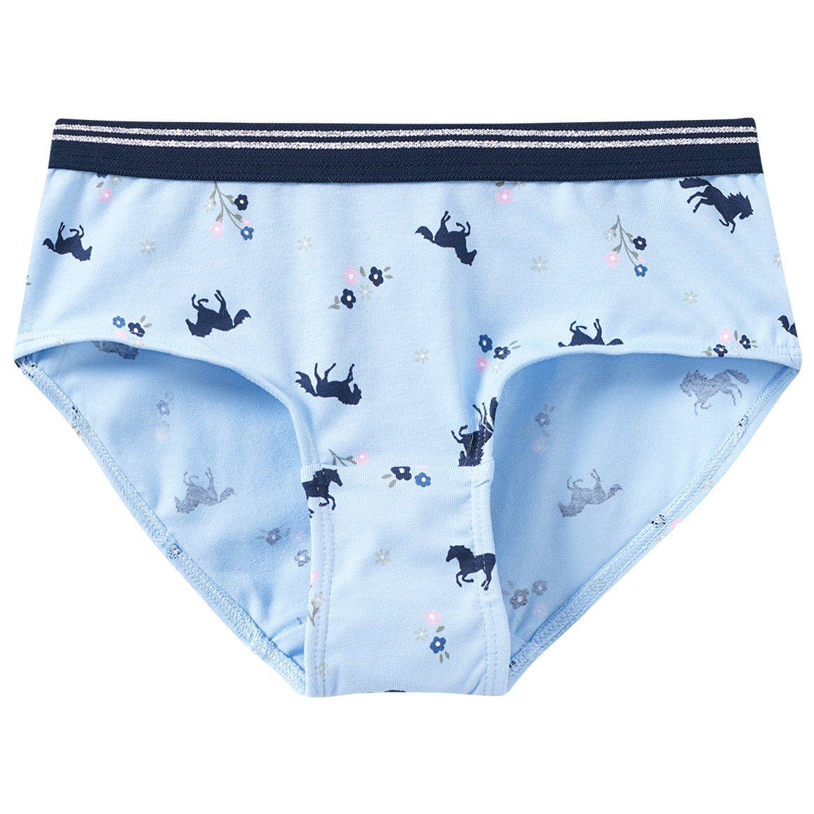 5 Mädchen Pantys mit Pferde-Motiven