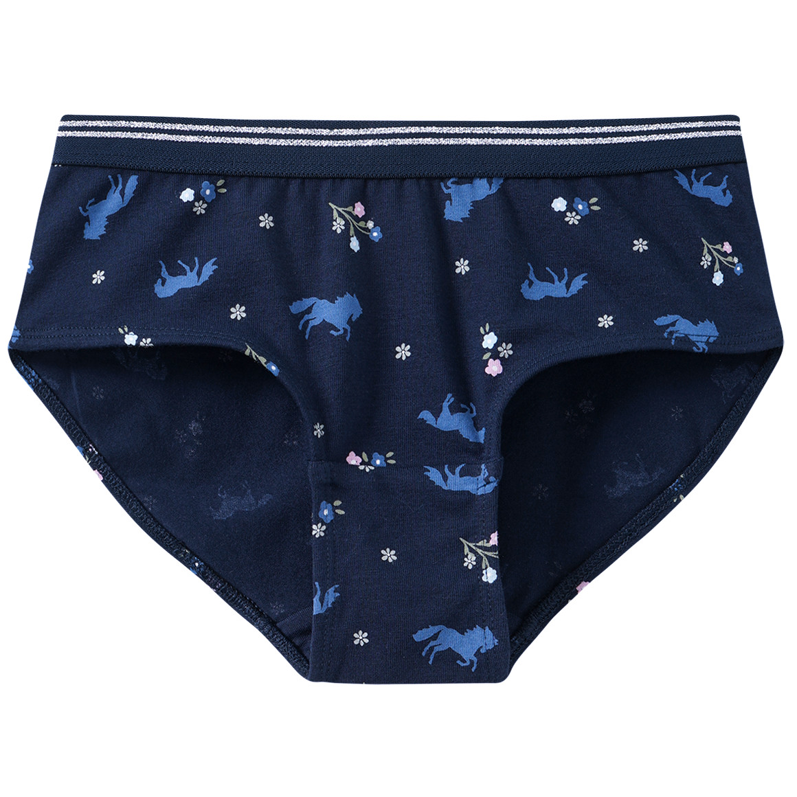 5 Mädchen Pantys mit Pferde-Motiven