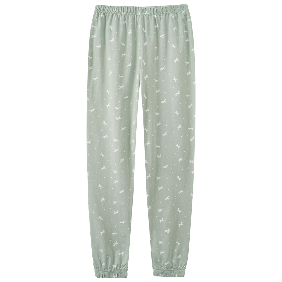 Mädchen Schlafanzug mit Pferde-Motiven