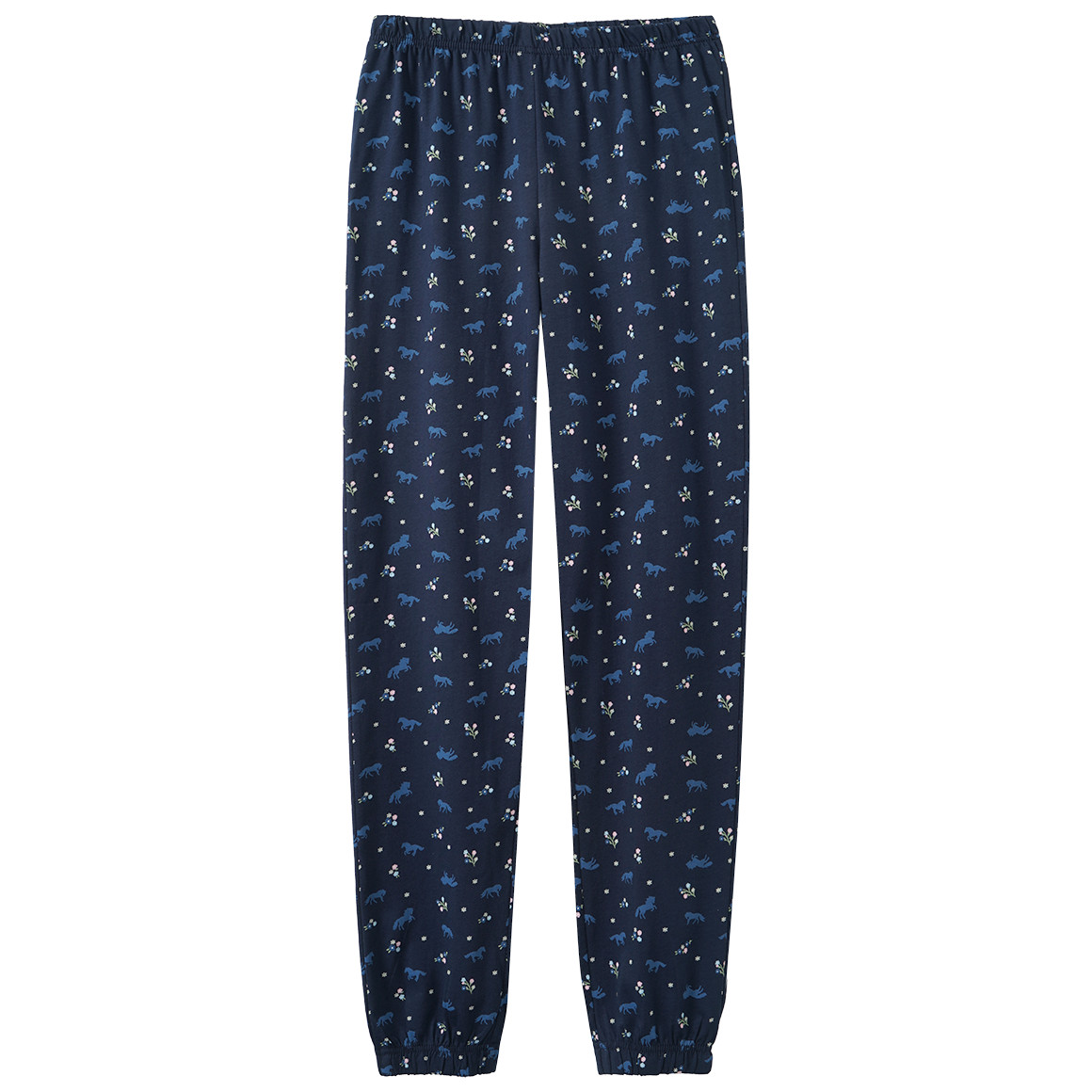 Mädchen Schlafanzug mit Pferde-Motiven