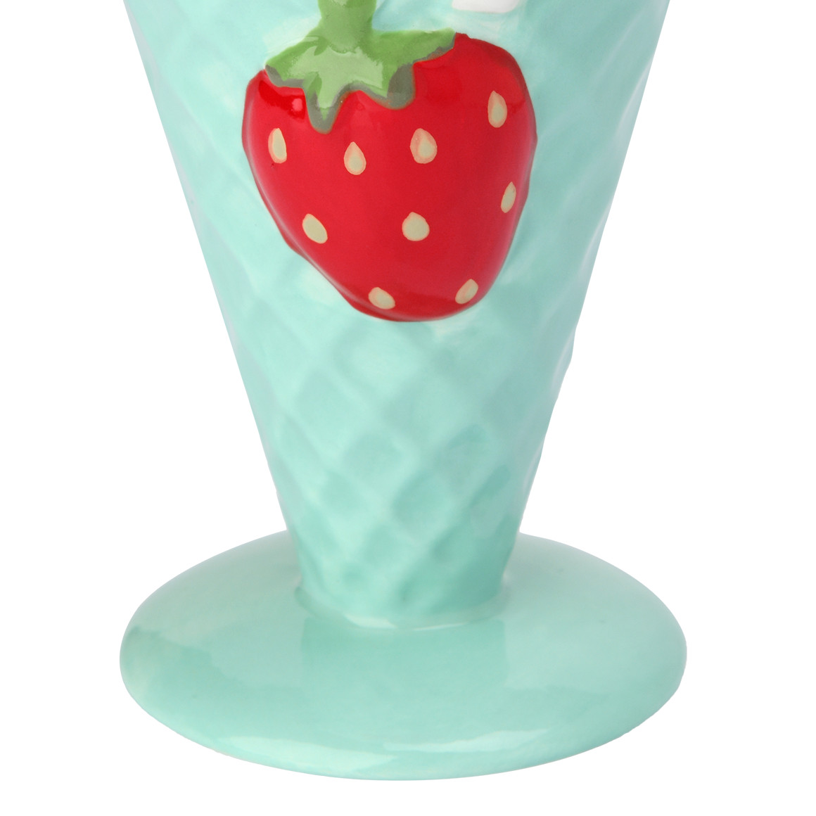 Eisbecher mit Erdbeer-Motiv