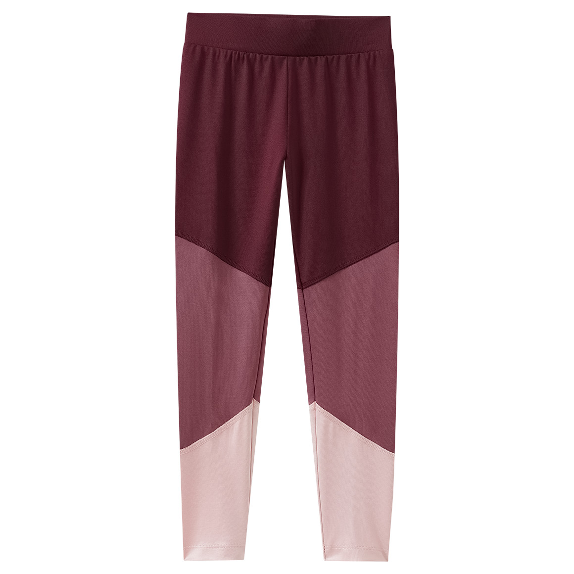 Mädchen Sport-Leggings mit Farbteiler