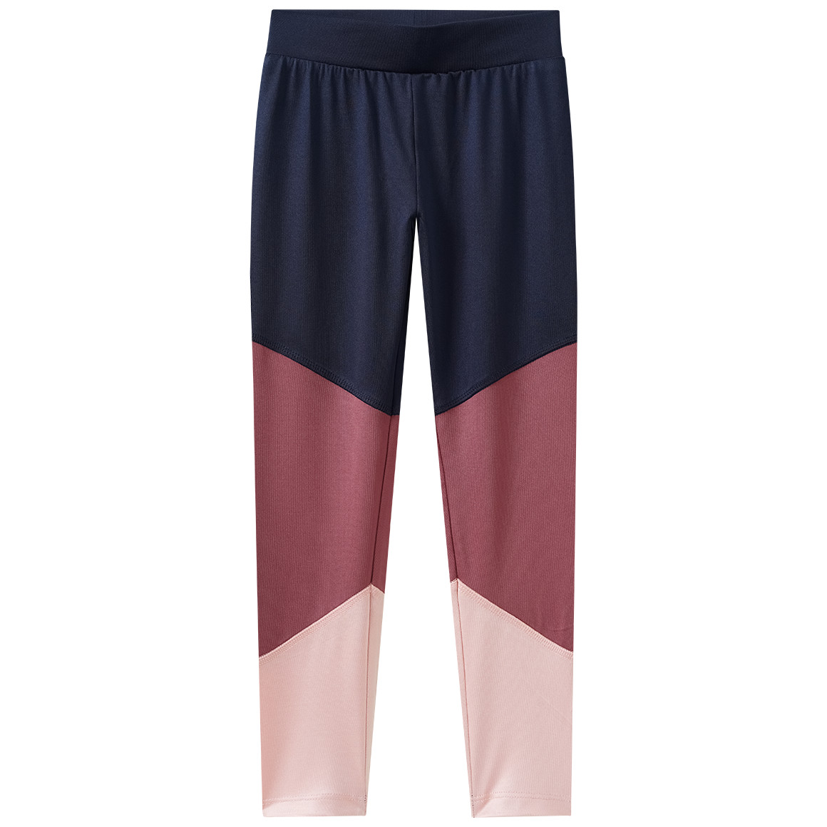 Mädchen Sport-Leggings mit Farbteiler