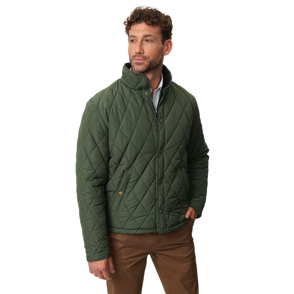 Herren Steppjacke mit Stehkragen