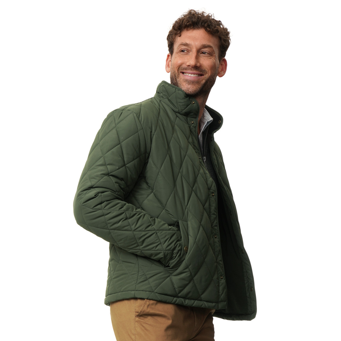Herren Steppjacke mit Stehkragen