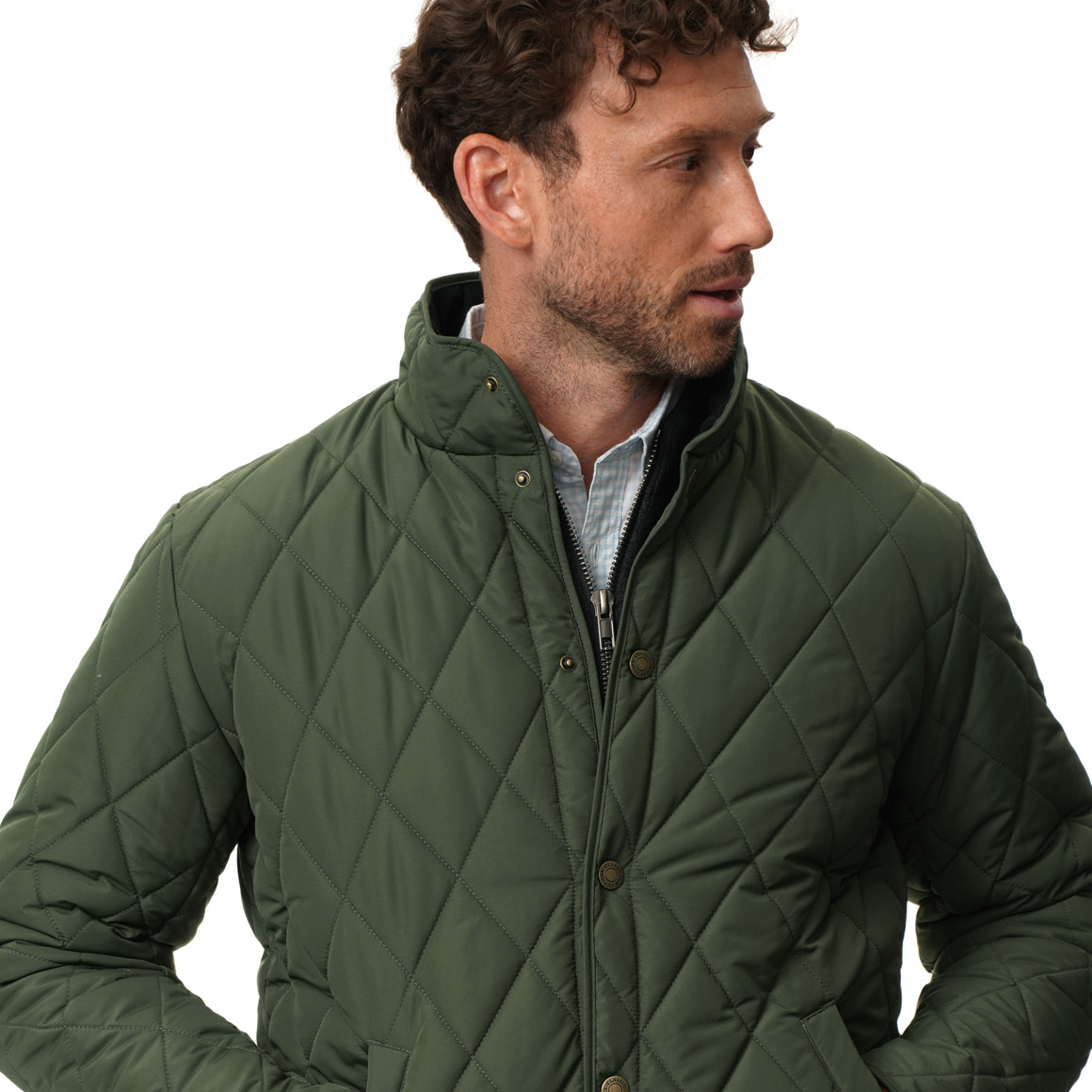 Herren Steppjacke mit Stehkragen