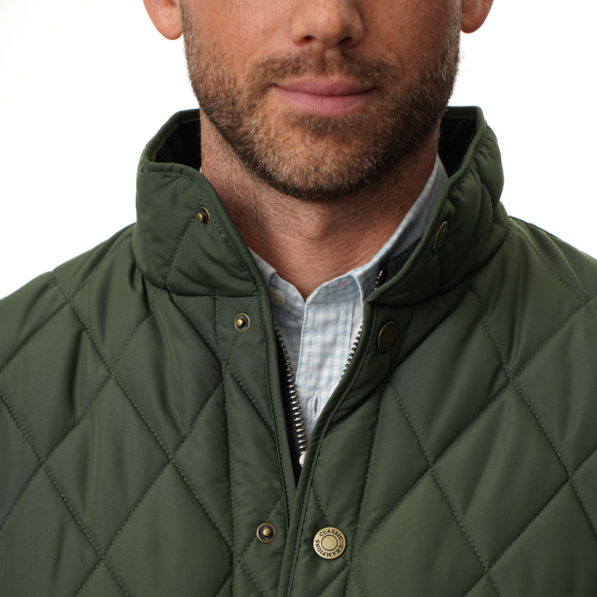 Herren Steppjacke mit Stehkragen