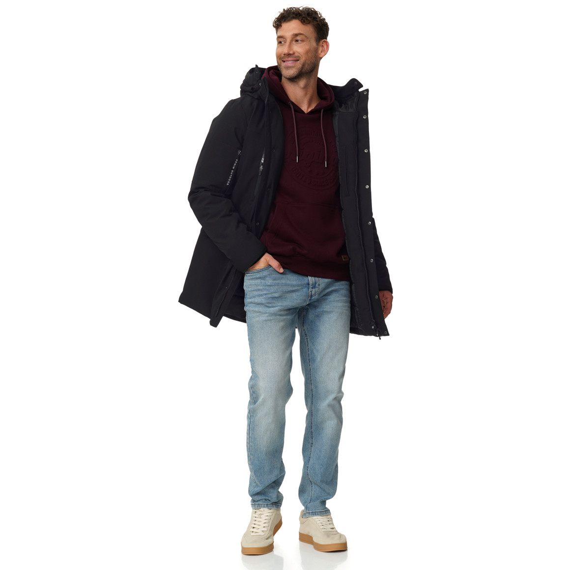 Herren Parka mit Kapuze