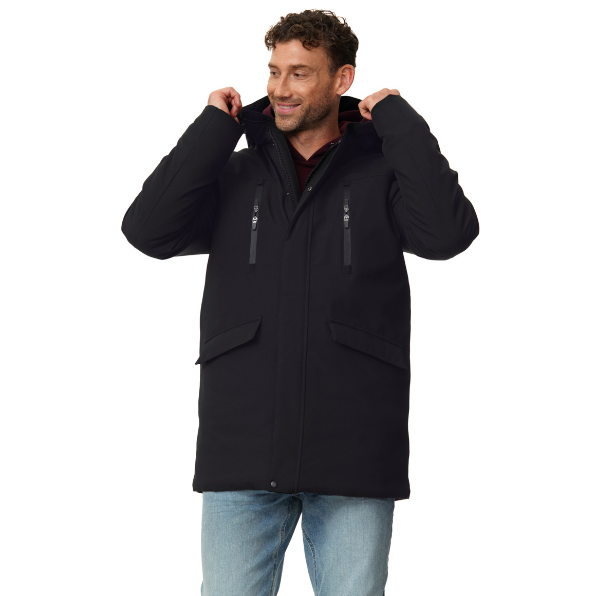 Herren Parka mit Kapuze