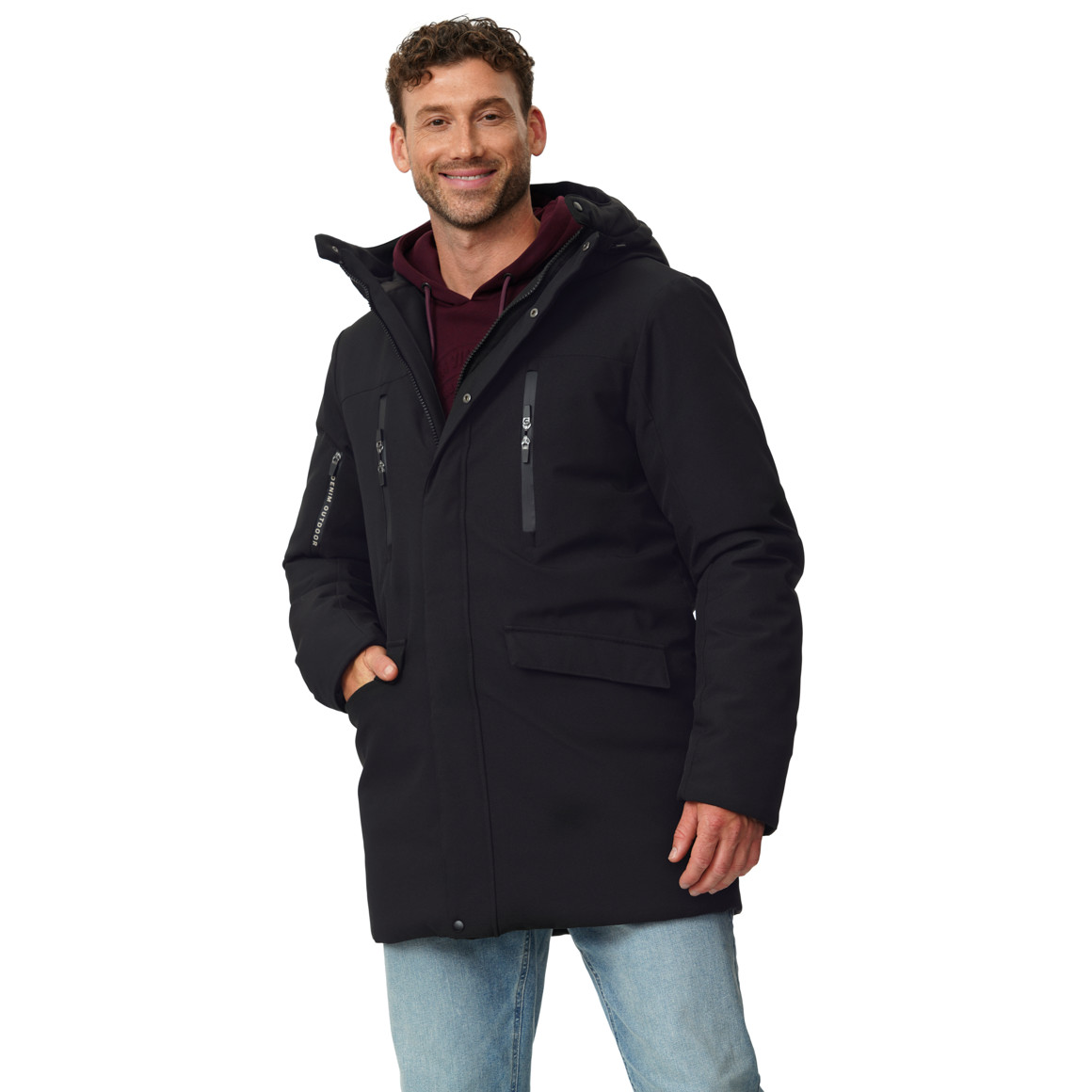 Herren Parka mit Kapuze