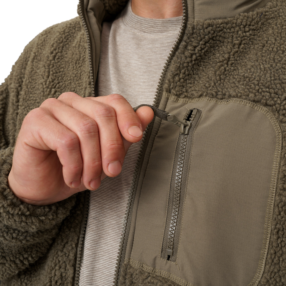 Herren Teddyjacke mit Fleecefutter