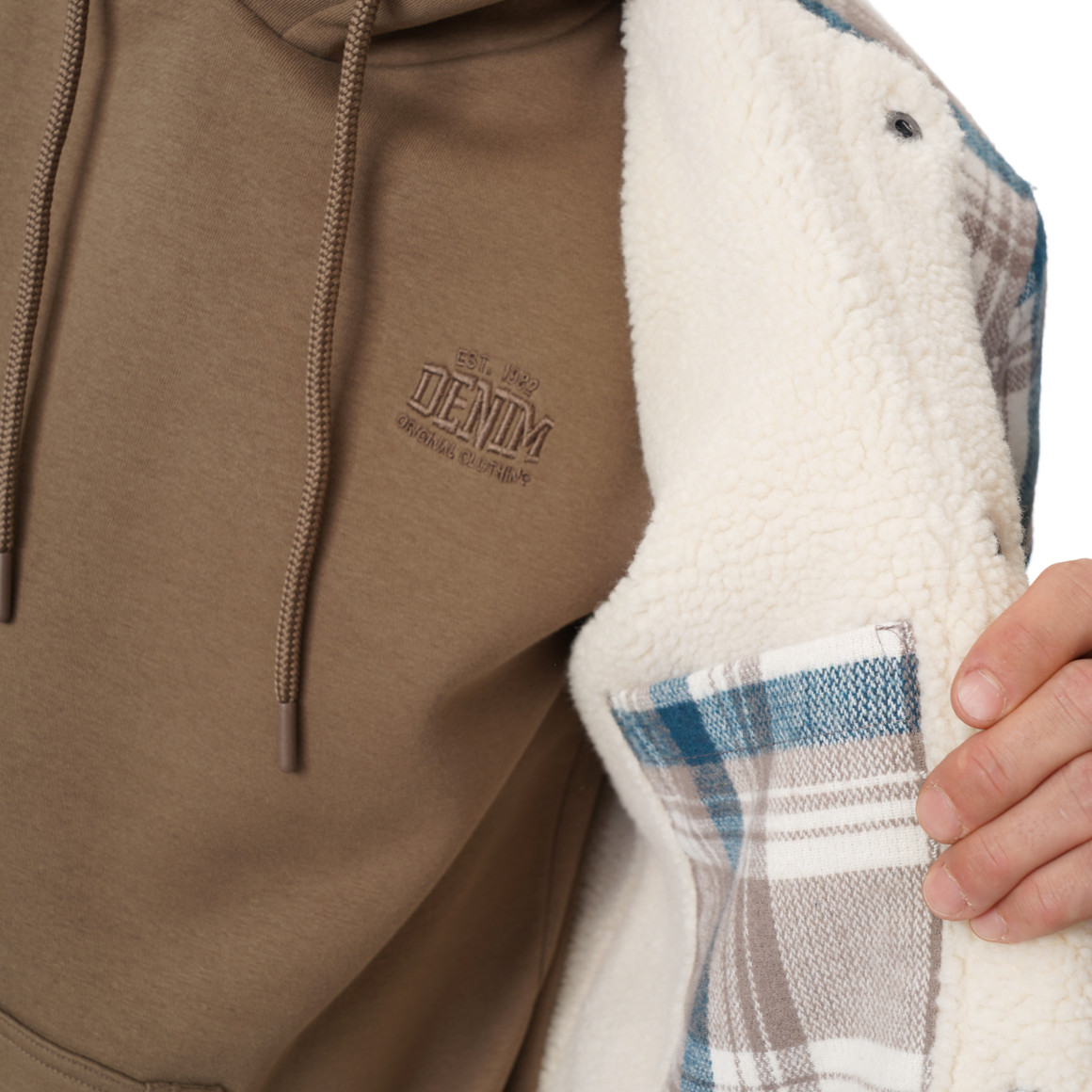 Herren Flanell-Jacke mit Karo-Muster