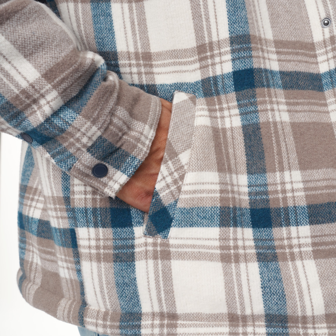 Herren Flanell-Jacke mit Karo-Muster