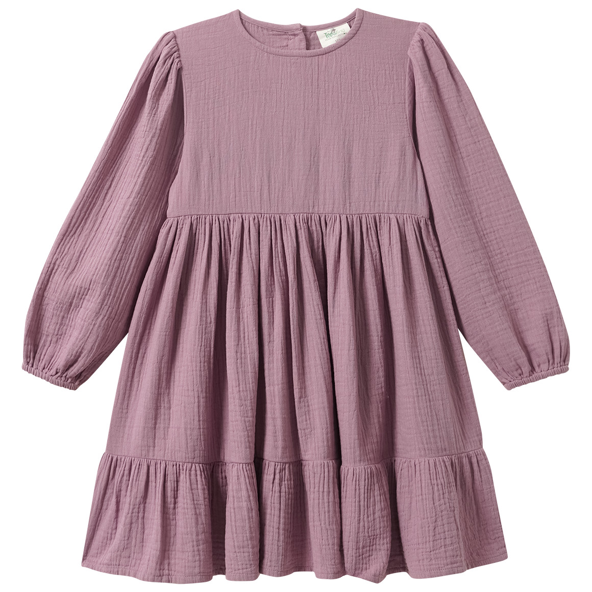 Mädchen Musselin-Kleid mit Volant