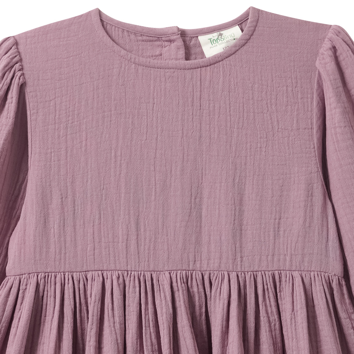 Mädchen Musselin-Kleid mit Volant