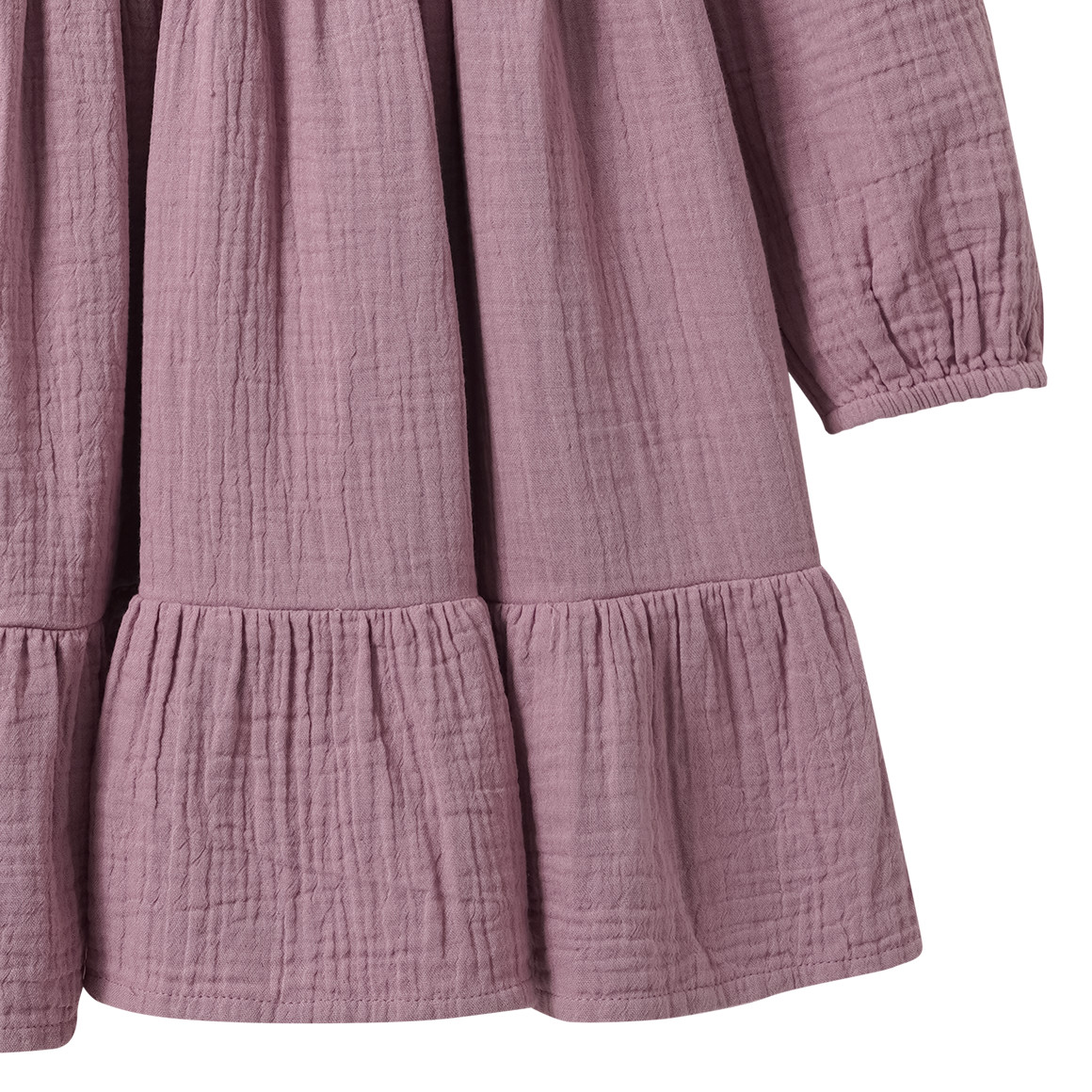 Mädchen Musselin-Kleid mit Volant