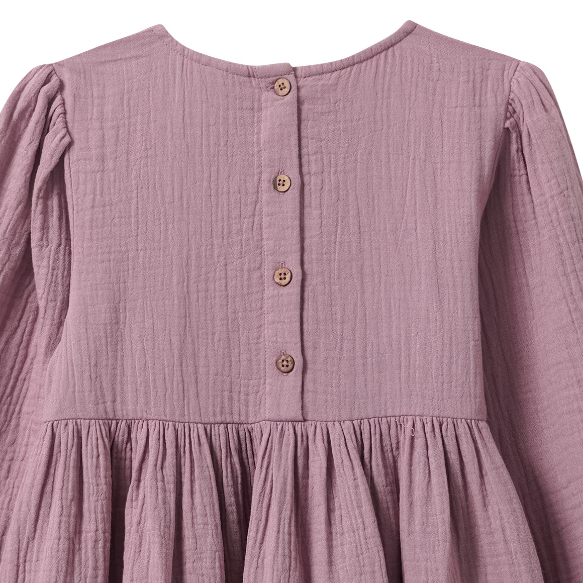 Mädchen Musselin-Kleid mit Volant