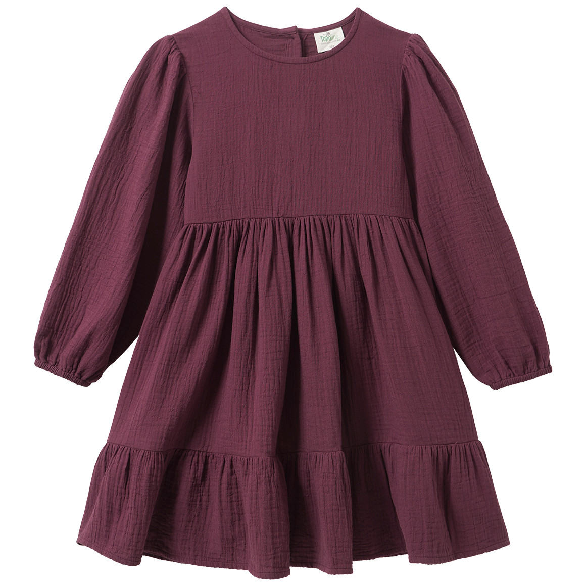 Mädchen Musselin-Kleid mit Volant