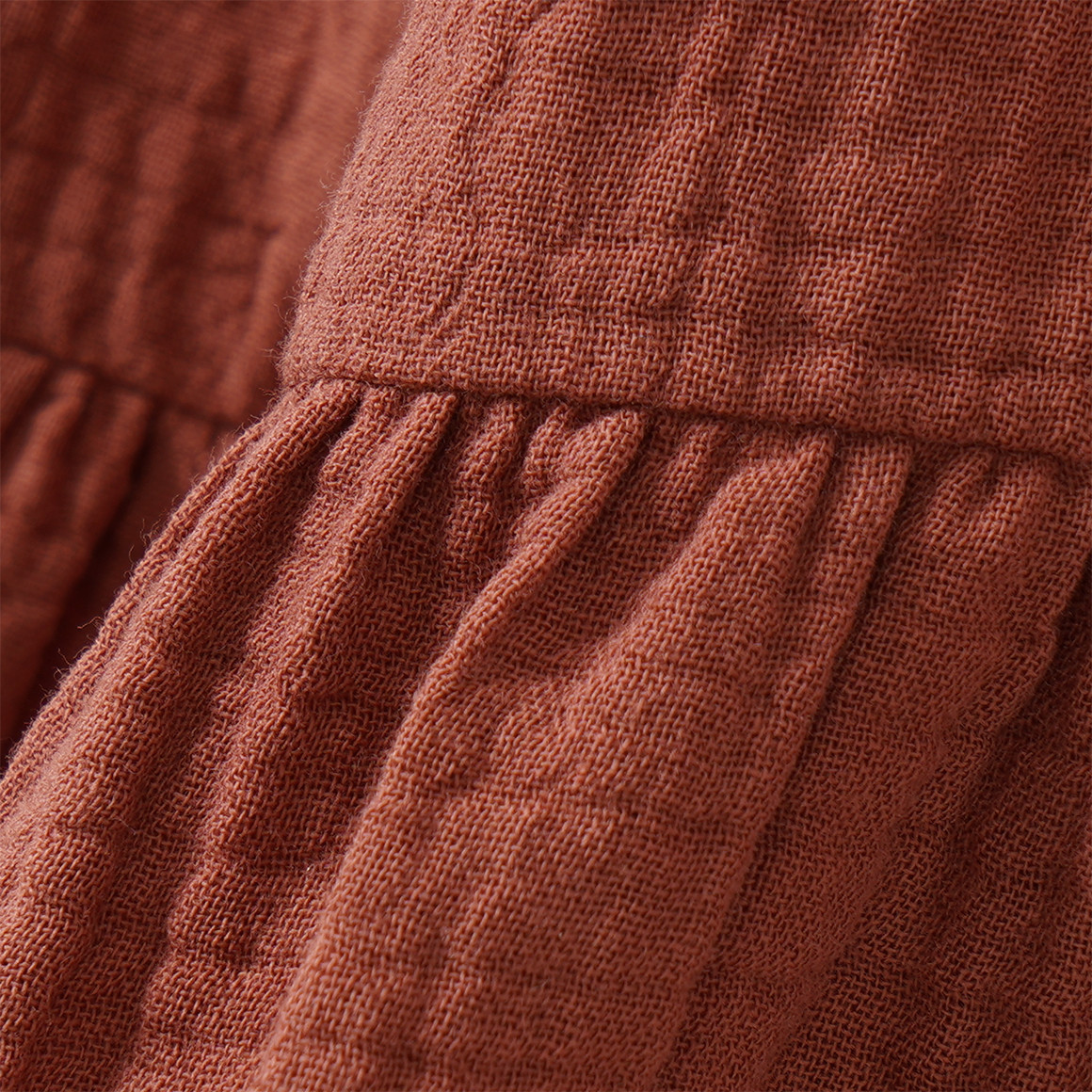 Mädchen Musselin-Kleid mit Volant
