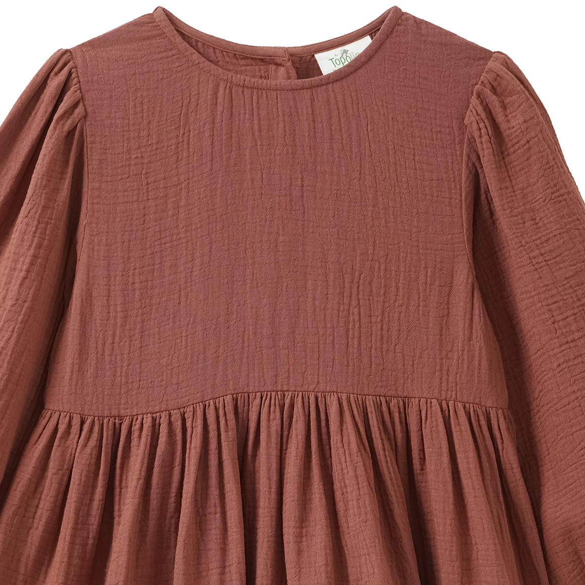 Mädchen Musselin-Kleid mit Volant