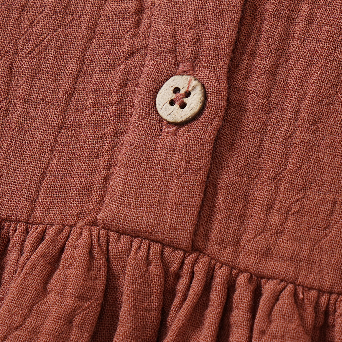 Mädchen Musselin-Kleid mit Volant