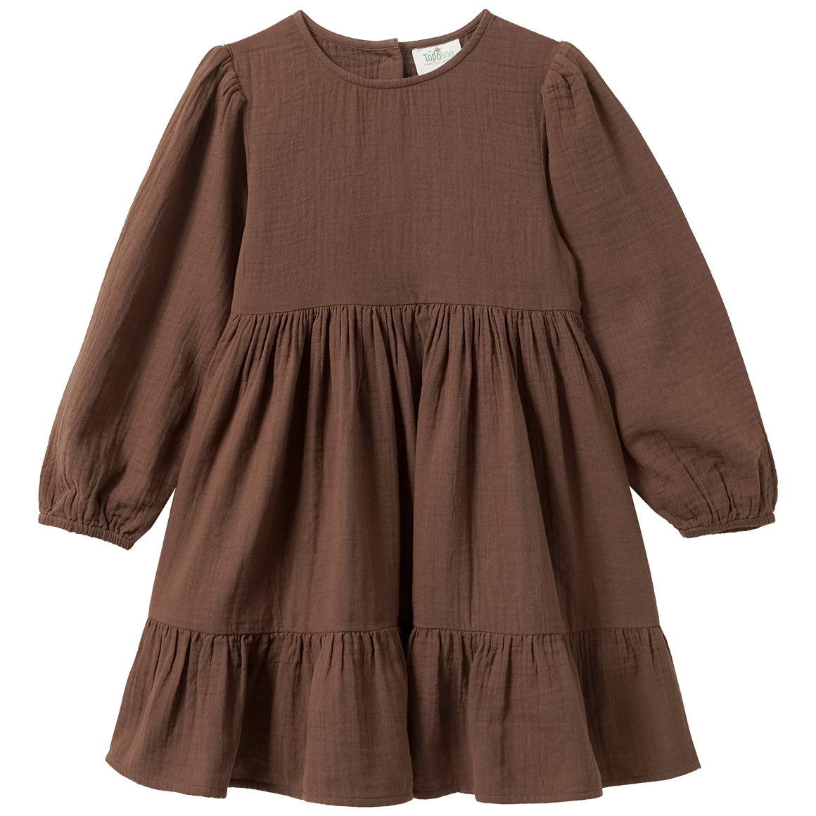 Mädchen Musselin-Kleid mit Volant