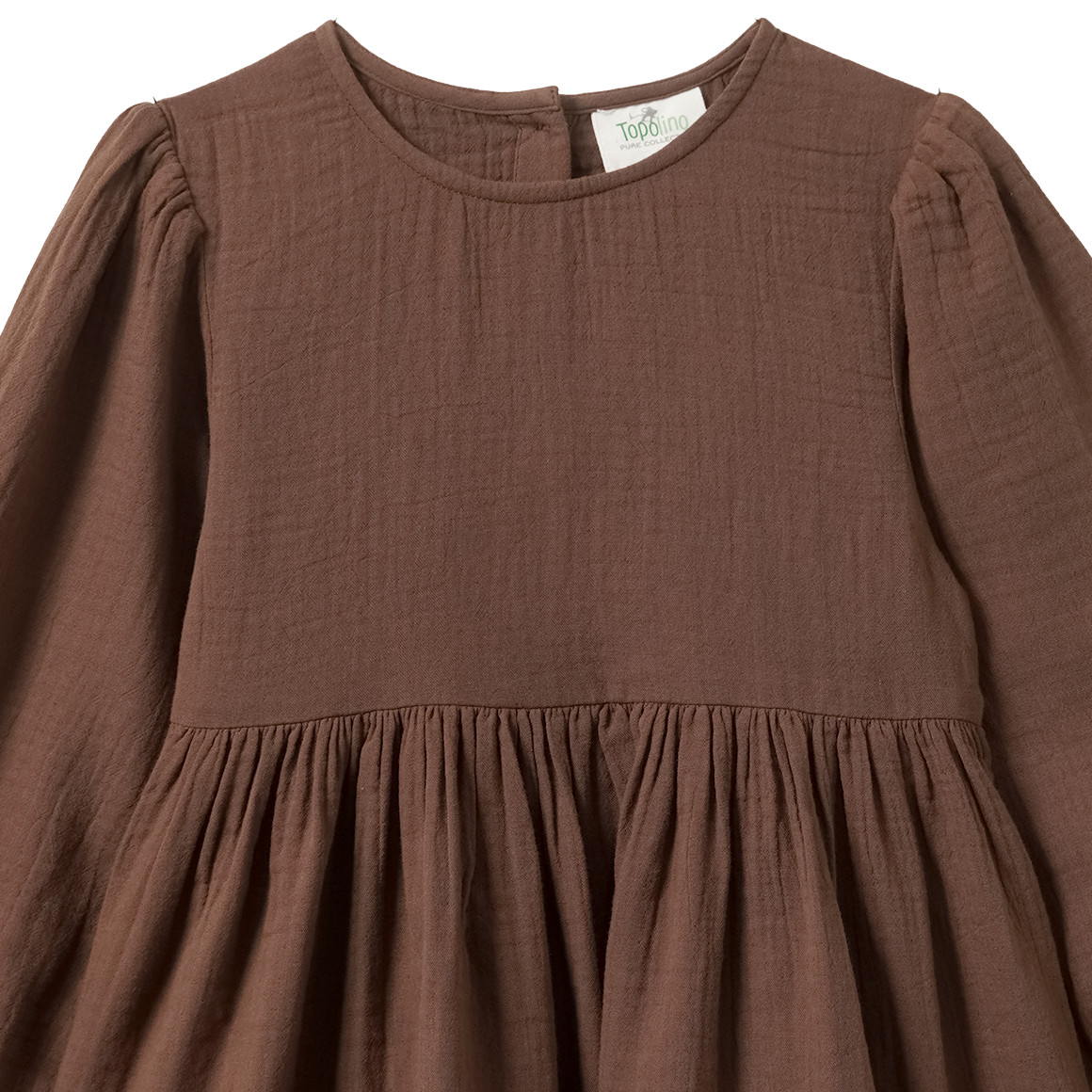 Mädchen Musselin-Kleid mit Volant