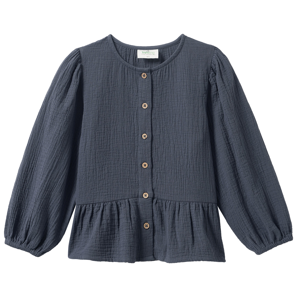 Mädchen Musselin-Bluse mit Volant