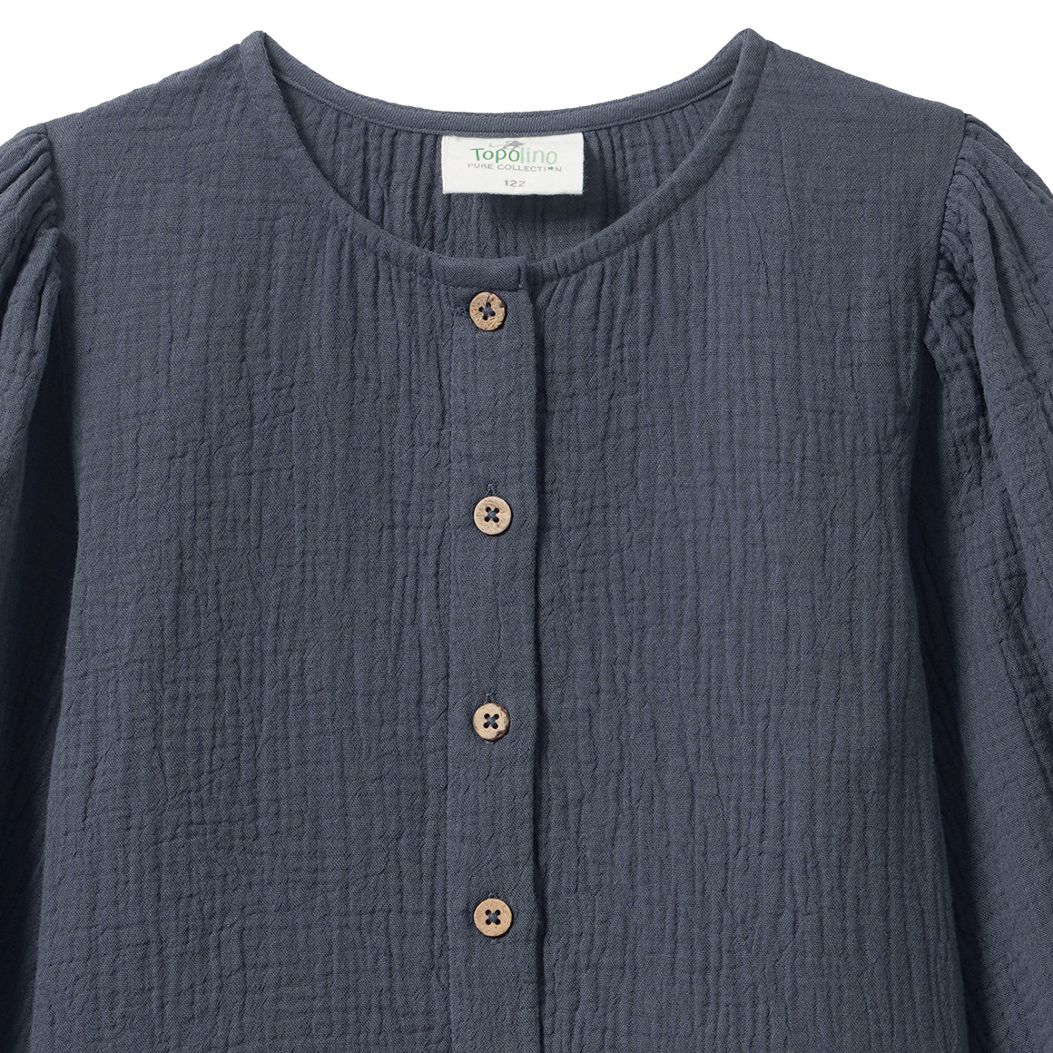Mädchen Musselin-Bluse mit Volant
