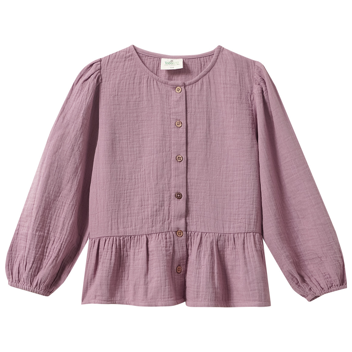 Mädchen Musselin-Bluse mit Volant