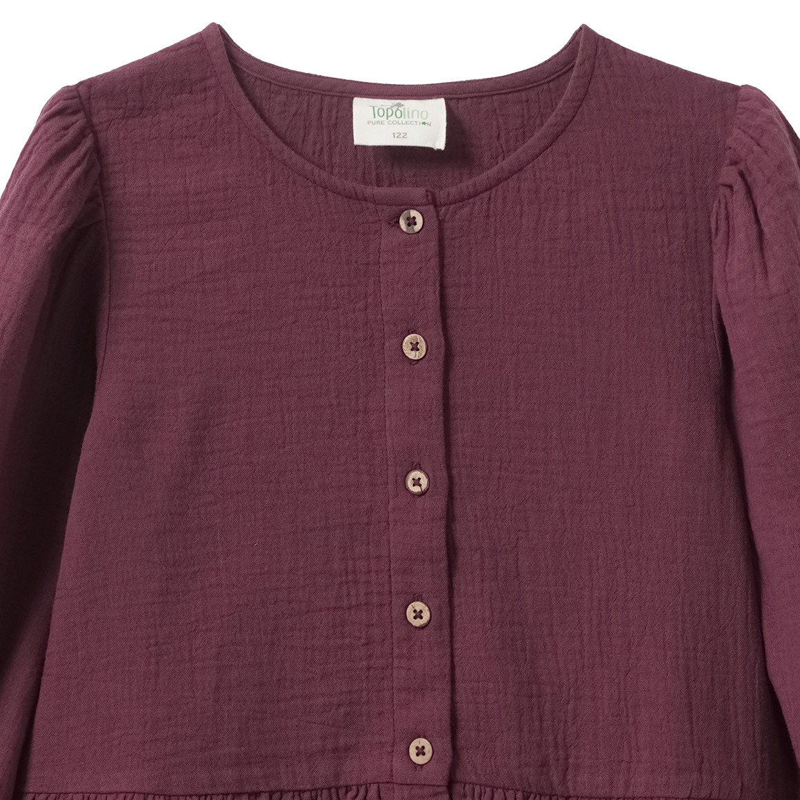Mädchen Musselin-Bluse mit Volant