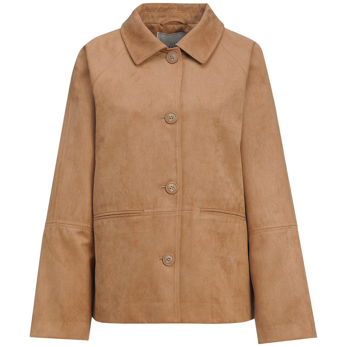 Damen Jacke in Veloursleder-Optik
