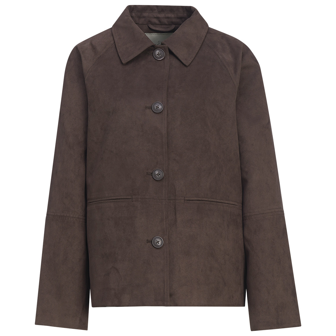 Damen Jacke in Veloursleder-Optik