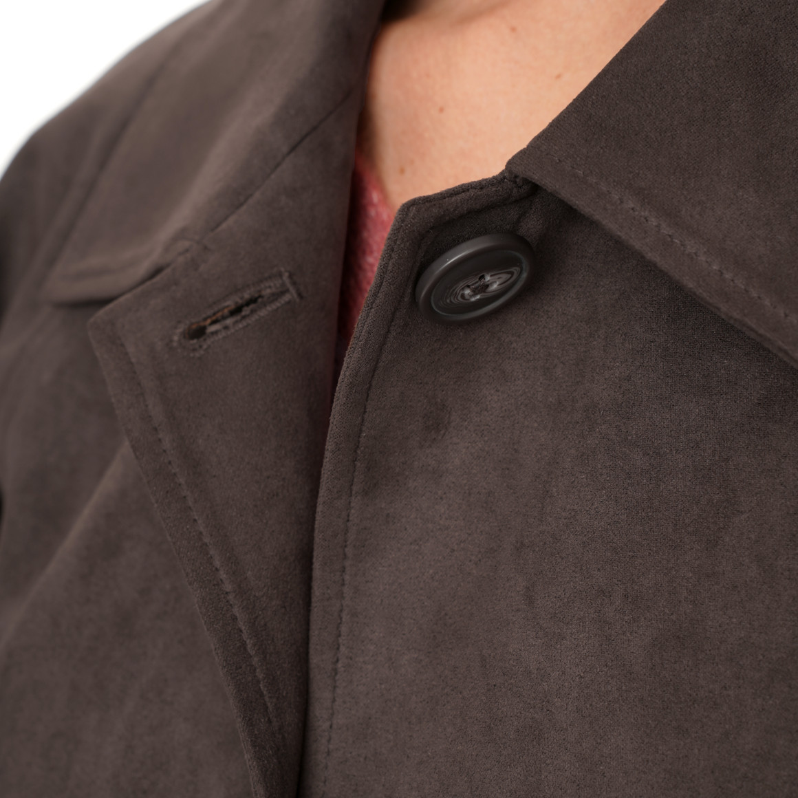 Damen Jacke in Veloursleder-Optik