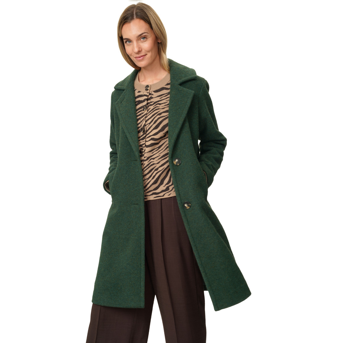 Damen Mantel mit Woll-Anteil