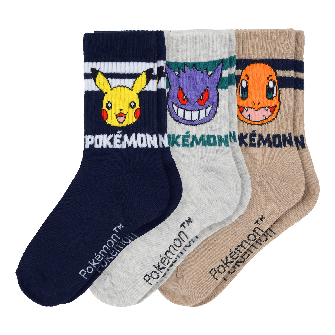 3 Paar Pokémon Socken im Set