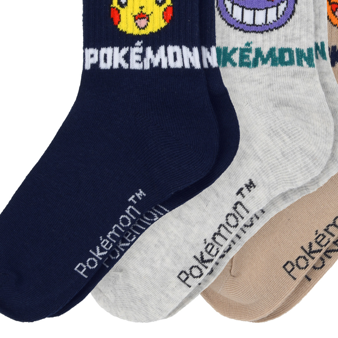 3 Paar Pokémon Socken im Set