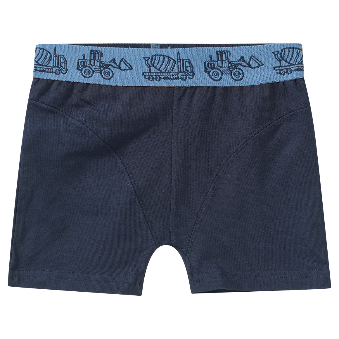 3 jongensboxers met bouwvoertuigen