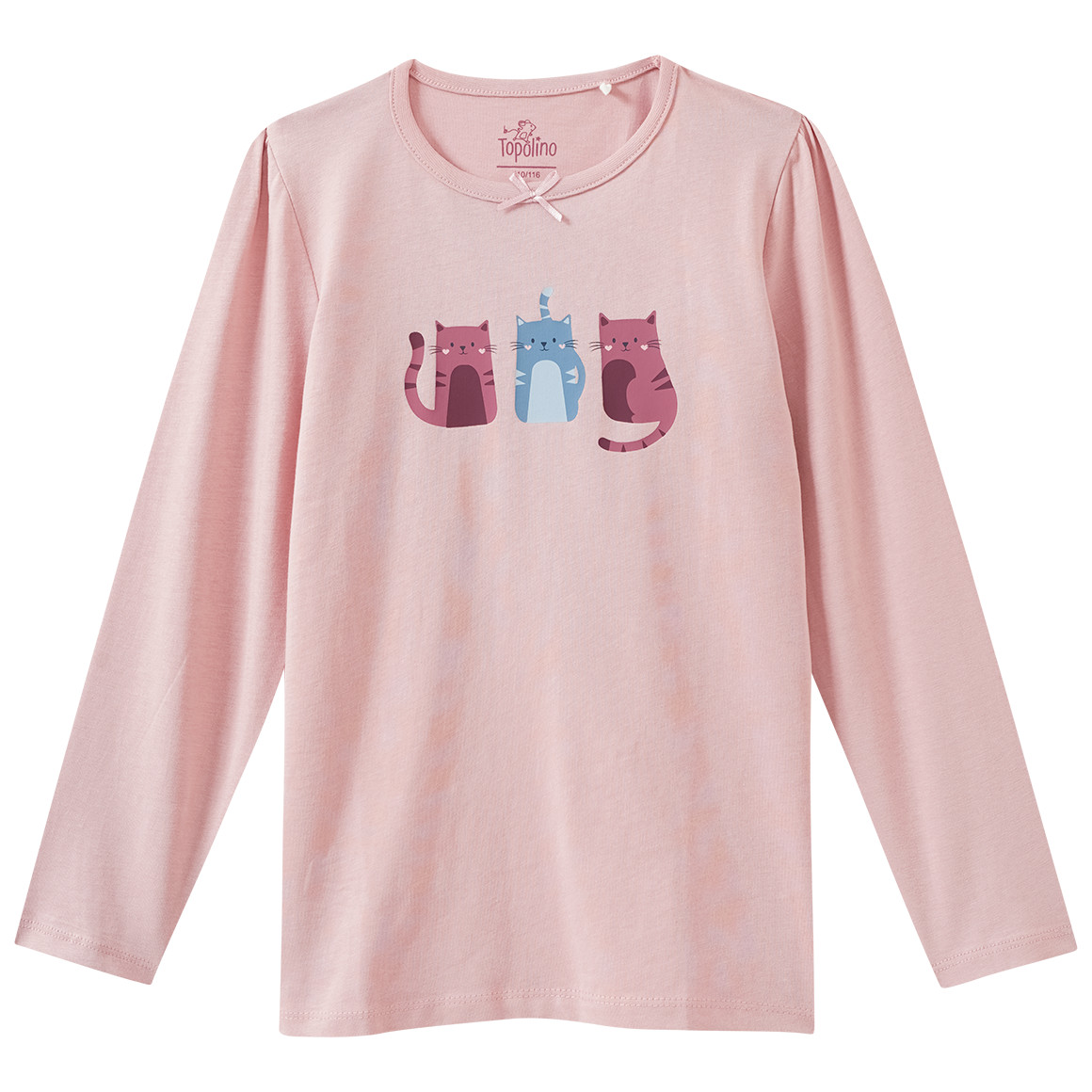 Mädchen Schlafanzug mit Katzen-Motiven