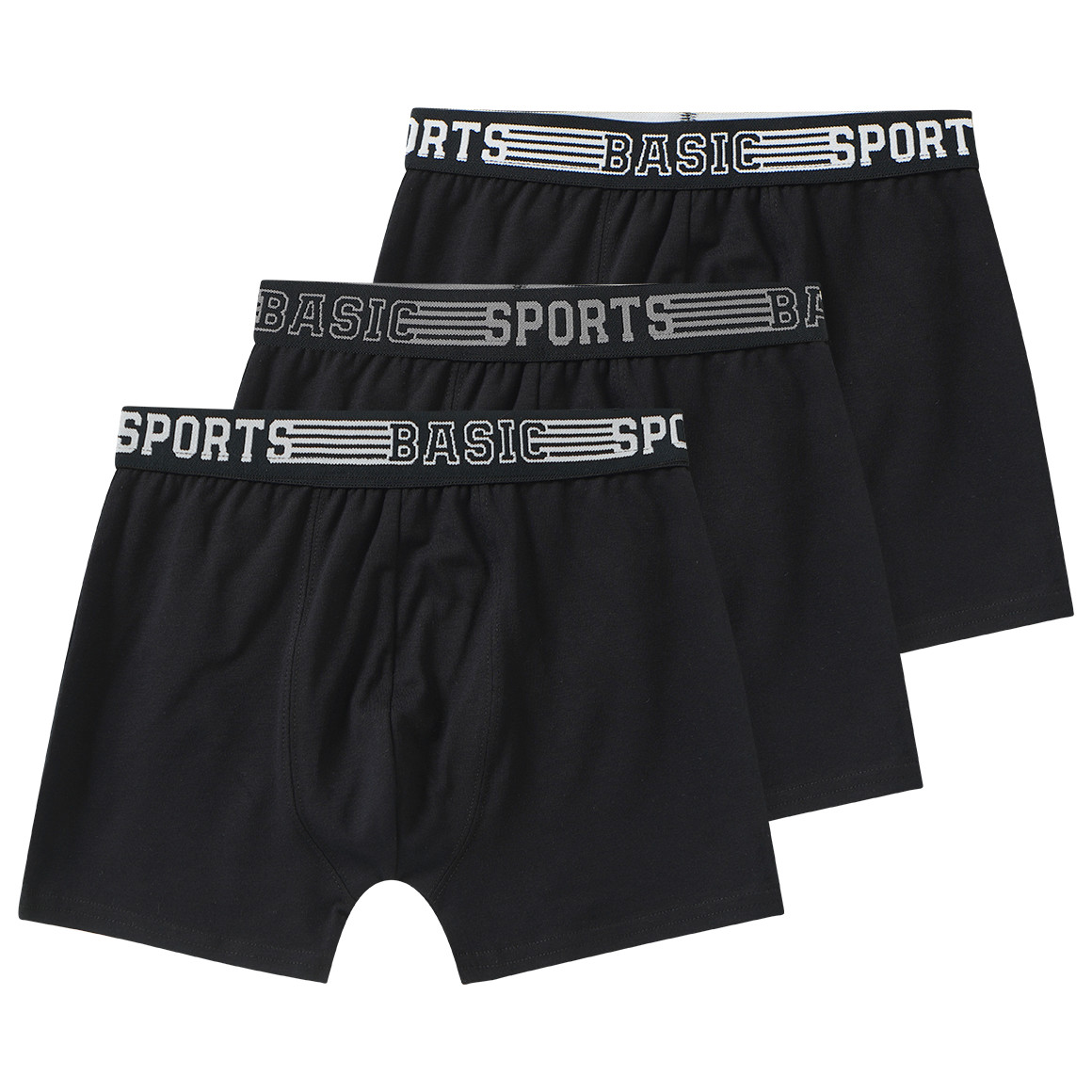 3 Jungen Boxer mit elastischem Webbund