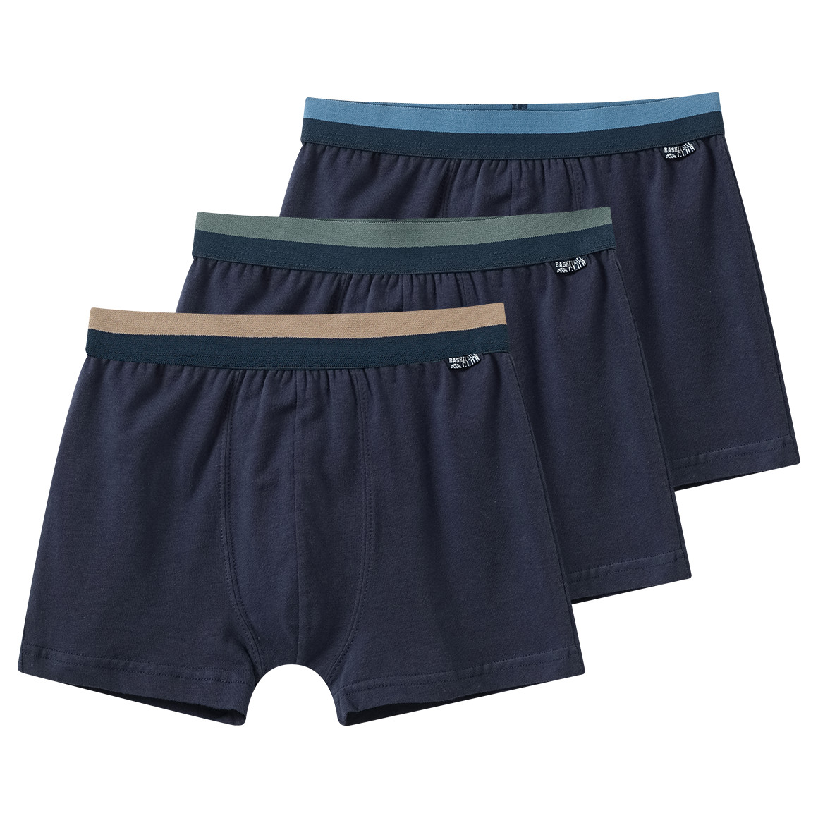 3 Jungen Boxer unifarben