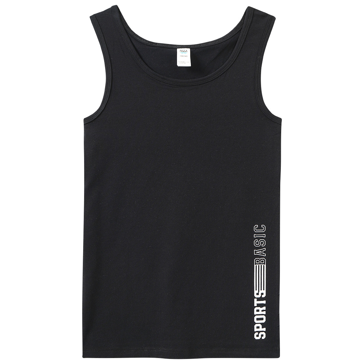 2 Jungen Unterhemden mit Text-Print