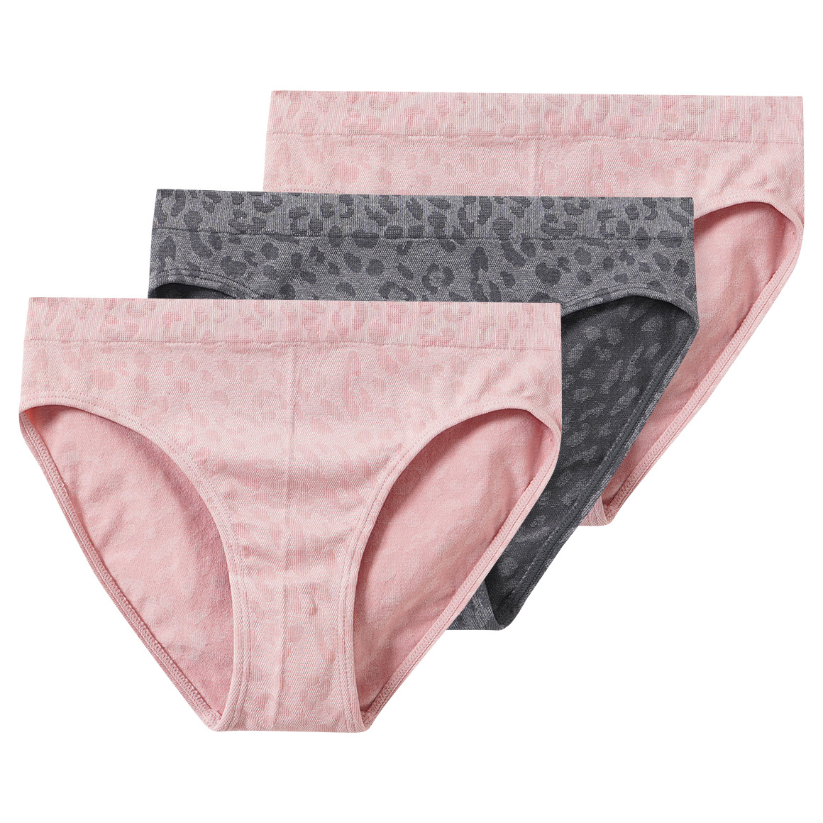 2 Mädchen Seamless-Slips mit Leo-Muster