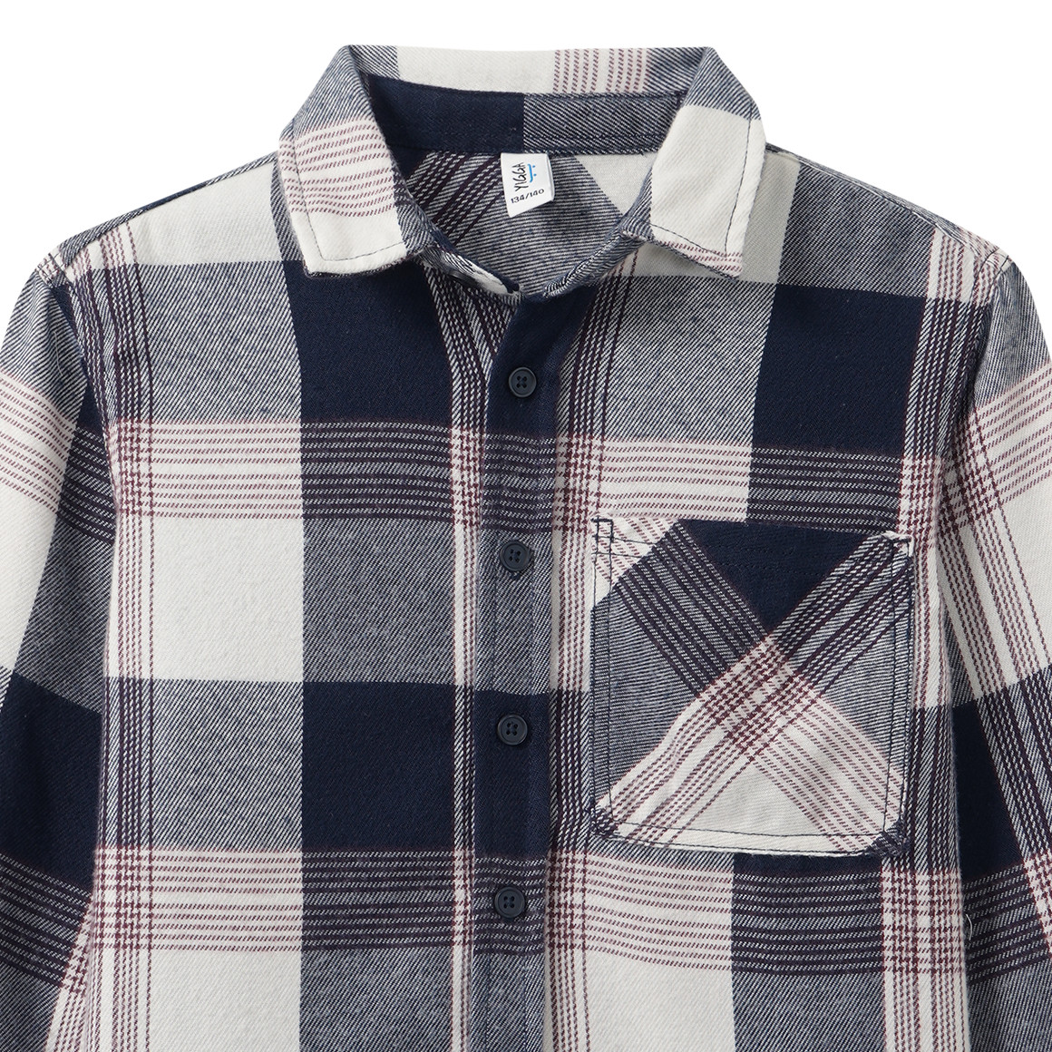 Jungen Hemd mit Karo-Muster