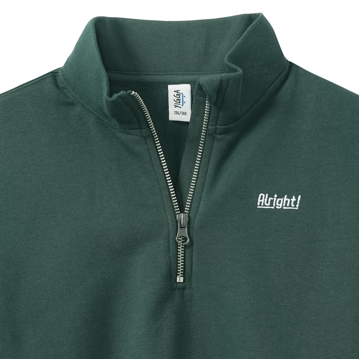Jungen Sweatshirt mit Troyerkragen
