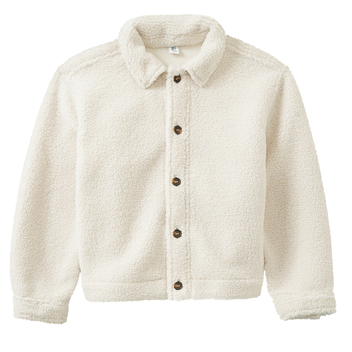Jungen Teddyjacke mit Knopfleiste