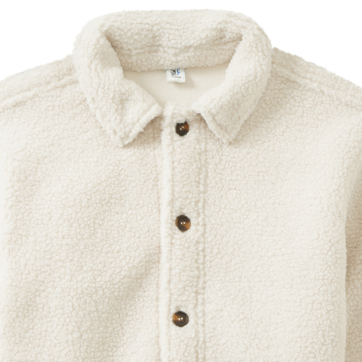 Jungen Teddyjacke mit Knopfleiste